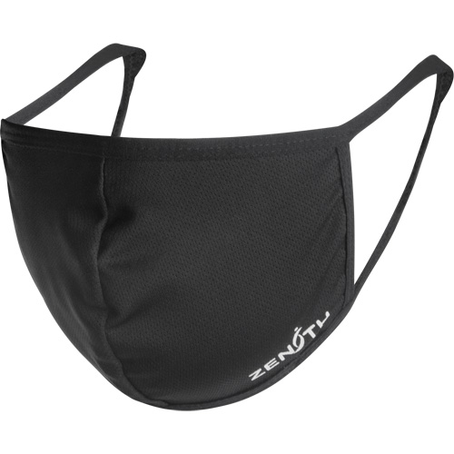 2-Ply Reusable Face Masks, Polyester, Black - Zenith Safety Products 