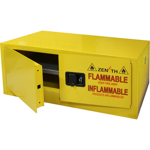 Armoire pour produits inflammables, 12 gal., 2 Porte(s), 43" La x 18" h x 18" p - Produits de sécurité Zenith 