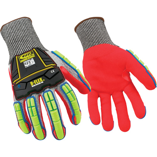 065 Cut-Resistant Gloves, 9/Medium, 13 Gauge, Nitrile Coated, ANSI/ISEA 105 Level 4 - Ringers Gloves 065G-09
