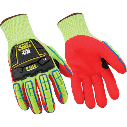 Gants r&eacute;sistants aux coupures 085, 9/Moyen, Calibre 13, Rev&ecirc;tement Nitrile, ASTM ANSI niveau A6 - Ringers Gloves 085-09