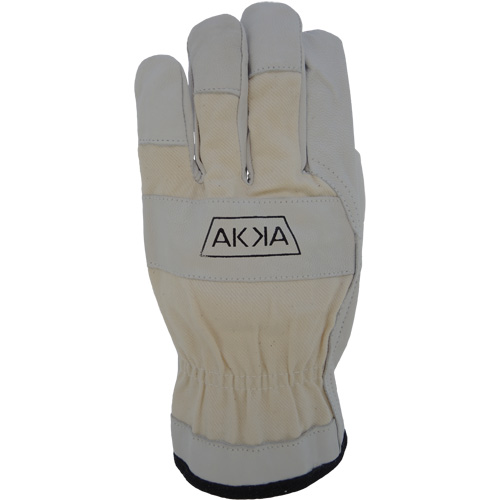 Cotton-Backed Drivers Gloves, Large, Grain Goatskin Palm - Akka S417HYM/L