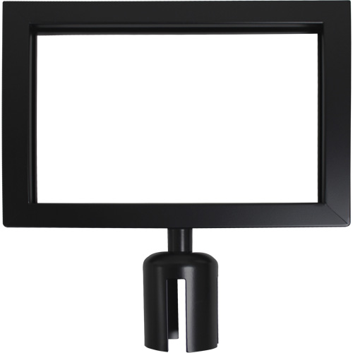 Sign Frame for Crowd Control Post, Black - Zenith Safety Products 