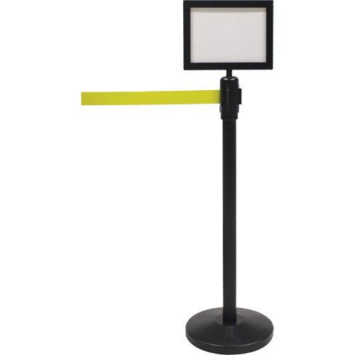 Sign Frame for Crowd Control Post, Black - Zenith Safety Products 