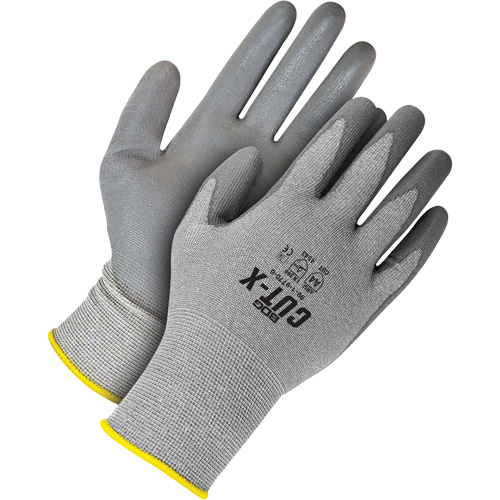 Cut-X Cut Resistant Gloves, 5, 18 Gauge, Polyurethane Coated, ASTM ANSI Level A4/EN 388 Level D - Bob Dale Gloves 99-1-9770-5
