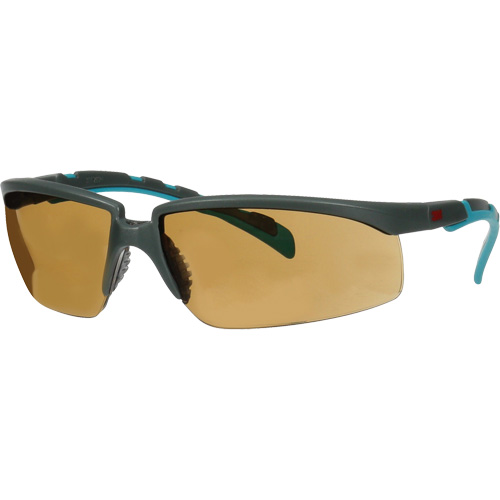 Lunettes de s&eacute;curit&eacute; de la s&eacute;rie Solus 2000, Lentille Brun, Antibu&eacute;e/Anti-&eacute;gratignures, ANSI Z87+ - 3M S2005SGAF-BGR