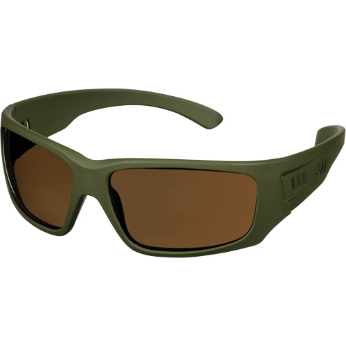 Lunettes de s&eacute;curit&eacute; de la s&eacute;rie Maxim Elite 1000, Lentille Brun, Antibu&eacute;e/Anti-&eacute;gratignures, R&eacute;pond ou surpasse la norme CSA Z94.3 - 3M MXE10014GAF-GRN