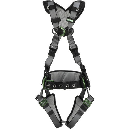 Harnais int&eacute;gral V-Fit avec rembourrage d&eacute;paule et de jambe, Certifi&eacute;e CSA, Classe ADLP, Grand/Moyen, Cap. 400 lb - MSA 10195157