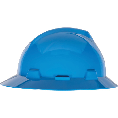Casque de s&eacute;curit&eacute; &agrave; fente et bordure compl&egrave;te V-Gard, R&eacute;pond aux normes CSA type 1, Suspension Glissement rapide, Non ventil&eacute; - MSA 10058320