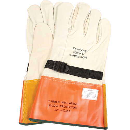 Gants de protection en cuir avec sangle, Taille 10, 12" lo - Enespro DWH12L10