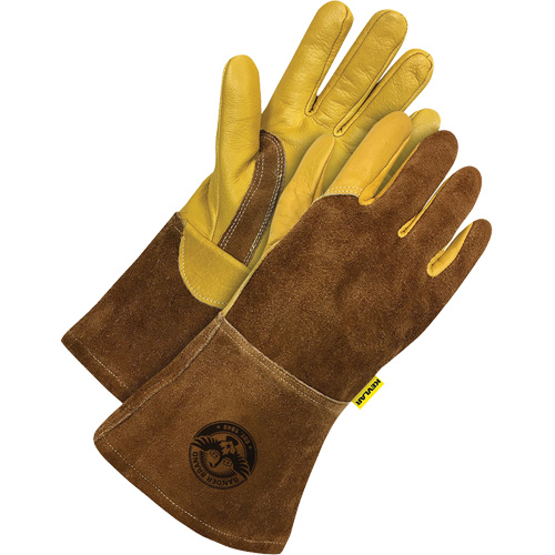 Welder's Gloves, Grain Cowhide, Size X-Small - Bob Dale Gloves 60-1-1818KV-XS
