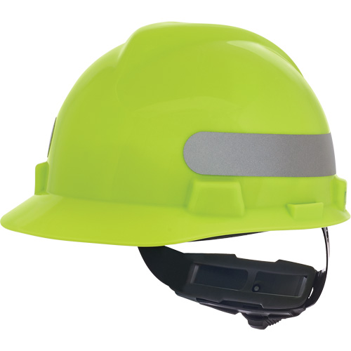 Casque de s&eacute;curit&eacute; &agrave; fentes V-Gard, R&eacute;pond aux normes CSA type 1, Suspension Rochet, Non ventil&eacute; - MSA 10102194