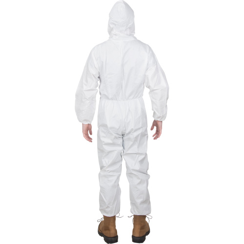 Premium Hooded Coveralls, Medium, White, Microporous - Zenith Safety Products 