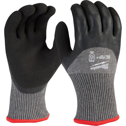 Winter Dipped Gloves, Medium, 13 Gauge, Rubber Latex Coated, ASTM ANSI Level A5 - Milwaukee 48-73-7951