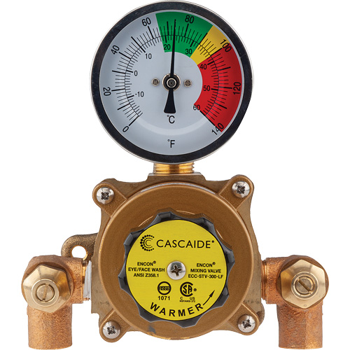 Mixing Valve for Exposed Assembly of Eye/Facewash, 9 gpm - Encon ECC-STV-300-LF