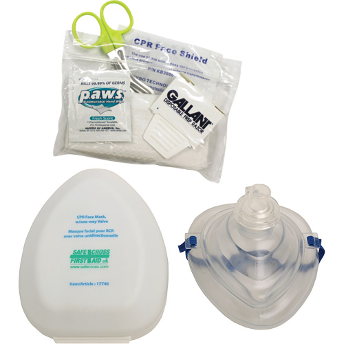 Ensemble de masque RCR de poche et accessoires, Masque r&eacute;utilisable, Classe 2 -  