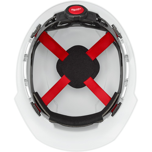 Casque de s&eacute;curit&eacute; &agrave; bordure avant, R&eacute;pond aux normes CSA type 1, Suspension Rochet, Ventil&eacute; - Milwaukee 48-73-1200