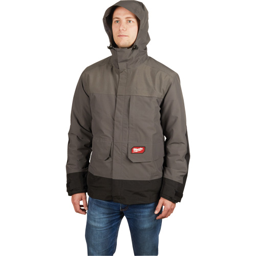 Hydrobreak Rainshell Jacket, Men's, Small, Grey - Milwaukee 310G-S