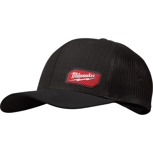 GridIron Snapback Trucker Hat, Black, Cotton/Nylon/Polyester - Milwaukee 505B
