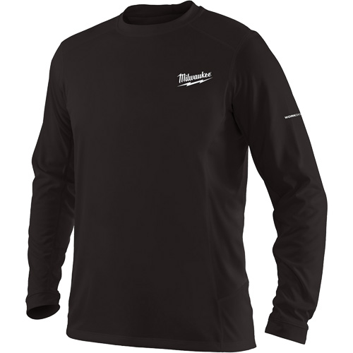 Workskin Long Sleeve Shirt, Men's, Large, Black - Milwaukee 415B-L