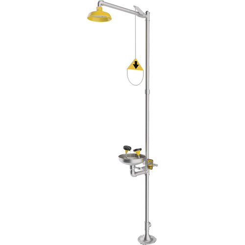Combination Emergency Shower & Eyewash Station, Pedestal - Encon 01050234P20