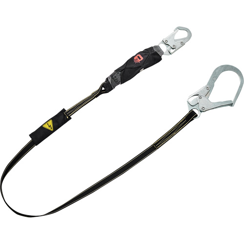 V-Series Welding Shock Absorbing Lanyard, 6', Snap Hook Center, Snap Hook Leg Ends, Kevlar&reg;/Nomex&reg; - MSA 10199051
