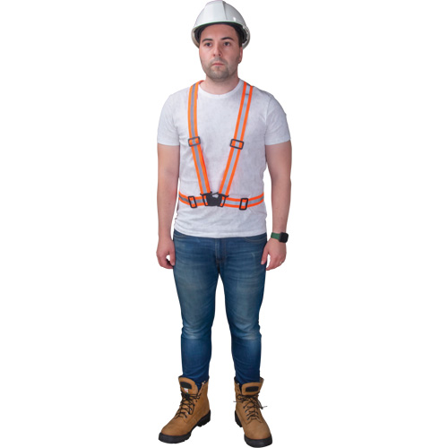 Traffic Harness, High Visibility Orange, Silver Reflective Colour, 3X-Large - Zenith Safety Products 
