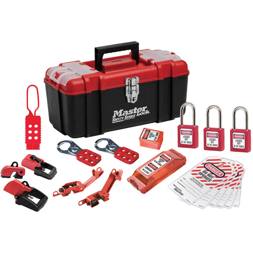 Basic Lockout Kit with Zenex Thermoplastic Locks, Electrical Kit, 20 Components - Master Lock 1457E410KABAS