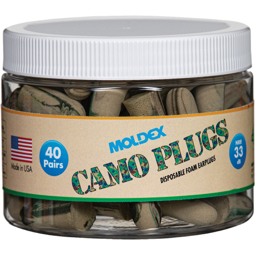 Bouchons d'oreilles camo, Vrac - Contenant - Moldex 6685