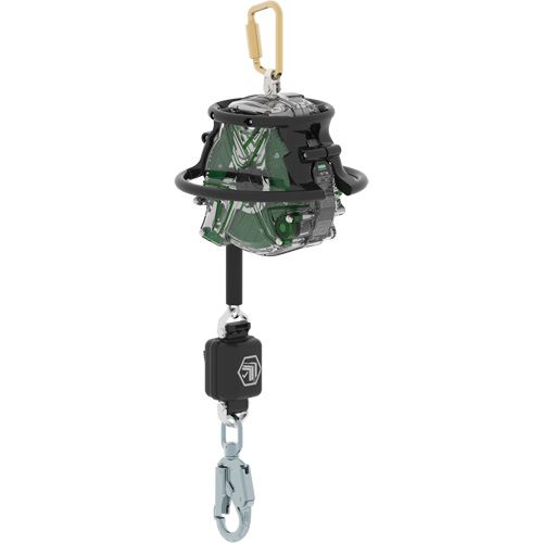Cordage de s&eacute;curit&eacute; autor&eacute;tractable &agrave; bord d'attaque V-Edge, 20', Acier galvanis&eacute;, Pivotant - MSA 63406-00ACA