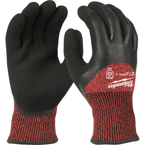 Winter Cut-Resistant Gloves, X-Large, 15 Gauge, Rubber Latex Coated, ANSI/ISEA 105 Level 3 - Milwaukee 48-22-8923