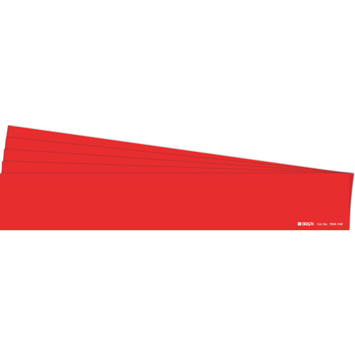 Blank Pipe Marker, Self-Adhesive, 4" H x 24" W, Red - Brady 7024-1HV-PK