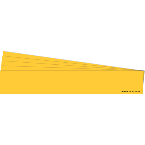 Blank Pipe Marker, Self-Adhesive, 4" H x 24" W, Yellow - Brady 7025-1HV-PK
