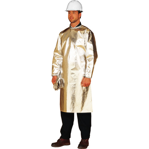 Long tablier/sarrau de protection thermique ALM 300, 48" lo, Fibre de verre aluminis&eacute;e - Lakeland 325-48AG-MD