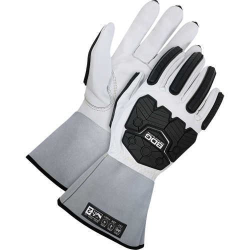 Gants de conducteur classiques r&eacute;sistant aux chocs et coupures avec poignet de 5", Grand, ASTM ANSI niveau A6 - Bob Dale Gloves 20-1-5005-L