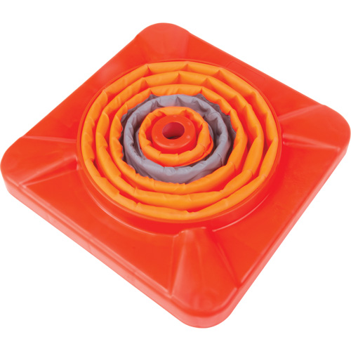 Collapsible Traffic Cone, 18" H, Orange - Zenith Safety Products 