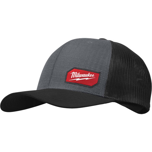 Gridiron Snapback Trucker Hat, Grey, Nylon/Poly-Cotton - Milwaukee 505G