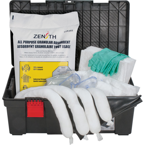 Tool Box Spill Kit, Oil Only, Bin, 31 US gal. Absorbancy - Zenith Safety Products 