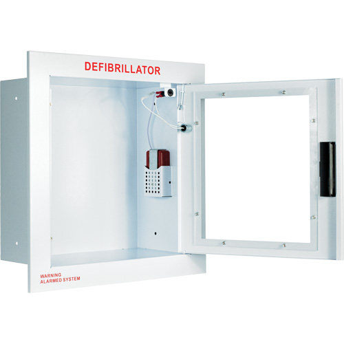 Fully Recessed Large Cabinet with Alarm, Zoll AED Plus&reg;/Zoll AED 3/Cardio-Science/Physio-Control For, Non-Medical -  