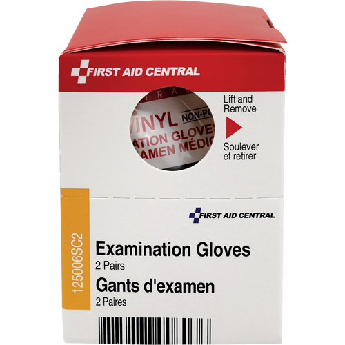 SmartCompliance&reg; Refill Examination Gloves, Vinyl, Powder-Free, Clear, Class 2 - First Aid Central 125006SC2