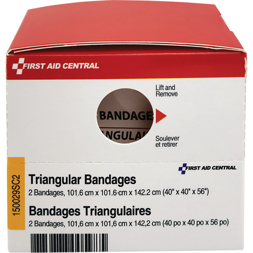 SmartCompliance&reg; Refill Triangular Bandages - First Aid Central 150029SC2