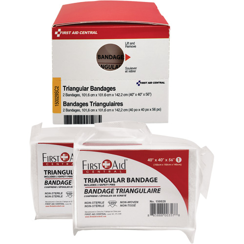 SmartCompliance&reg; Refill Triangular Bandages - First Aid Central 150029SC2