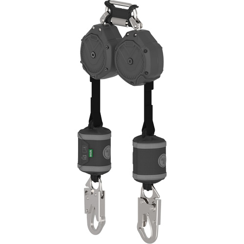 V-Shock&reg; Non-Leading Edge Personal Fall Limiter, 6', Web, Stationary - MSA VSOHW-012-QB-C