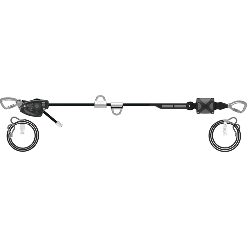 60' Rope Temporary Horizontal Lifeline, Kernmantle - MSA 10219292