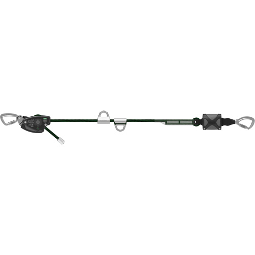 Corde de 60' pour ligne de vie temporaire horizontale, Corde d'alpinisme - MSA 10219293