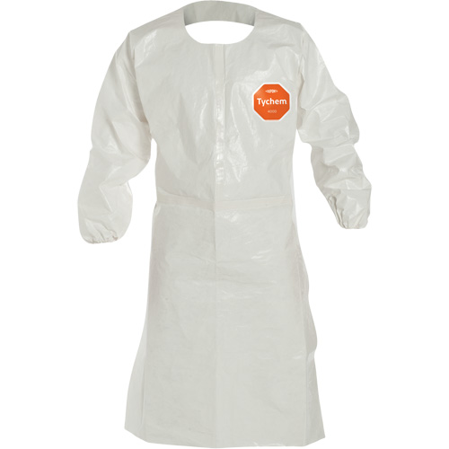 Tablier jetable avec manches, Tychem 4000, Blanc, 44" lo - Dupont Personal Protection SL275TWHXL002500