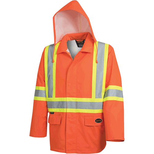 5626 Veste de s&eacute;curit&eacute; The Rock 300D imperm&eacute;able, Polyester, Orange haute visibilit&eacute;, Petit - Pioneer V1081350-S