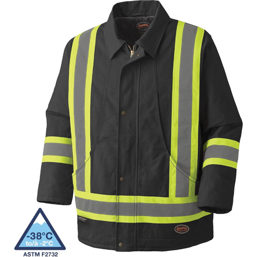 5535BKA Quilted Duck Parka, Black, Medium - Pioneer V206037A-M
