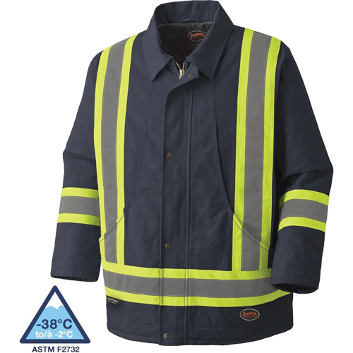 5535A Quilted Duck Parka, Navy Blue, 4X-Large - Pioneer V206038A-4XL