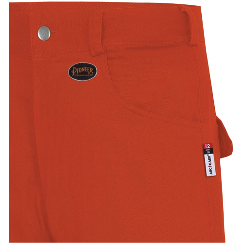 7765 Pantalon cargo de s&eacute;curit&eacute; haute visibilit&eacute; r&eacute;sistant aux arcs &eacute;lectriques FR-Tech 88/12, 34, x 32, Orange haute visibilit&eacute;, 10 cal/cm² - Pioneer V2541050-34X32