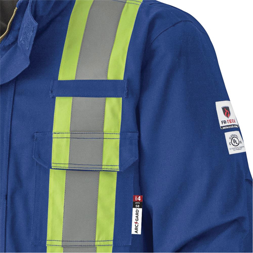 5523 Flame-Resistant Safety Parka, Small, Royal Blue, 58 cal/cm² - Pioneer V2560210-S